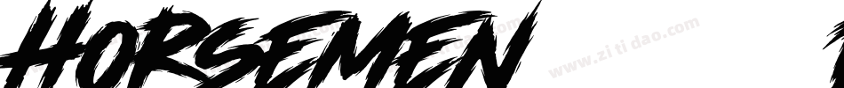 Horsemen (Demo Version)字体转换